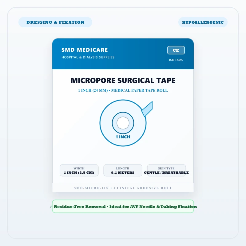 Surgical Microporous Paper Tape 1 Inch (Pack of Rolls) - Buy Wholesale in India | SMD MEDICARE