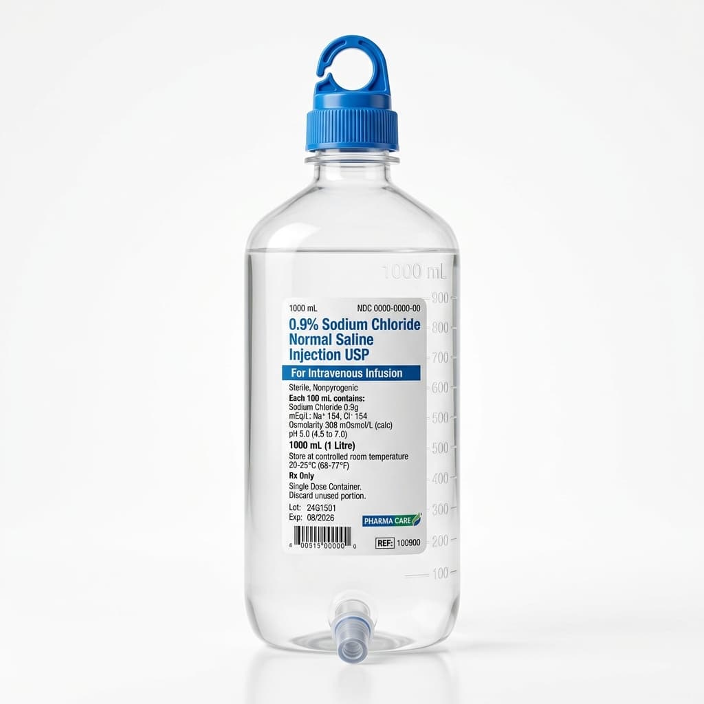 0.9% Sodium Chloride Normal Saline (500ml Bottle) - Buy Wholesale in India | SMD MEDICARE