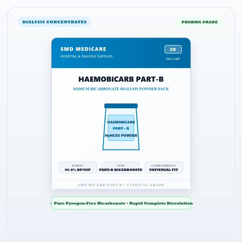 Haemobicarb Dialysis Bicarbonate Powder Part-B - Image 1 | SMD MEDICARE