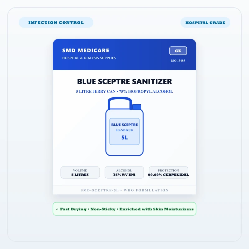 Blue Sceptre Hospital Hand Sanitizer (5 Litre Can) - Image 1 | SMD MEDICARE