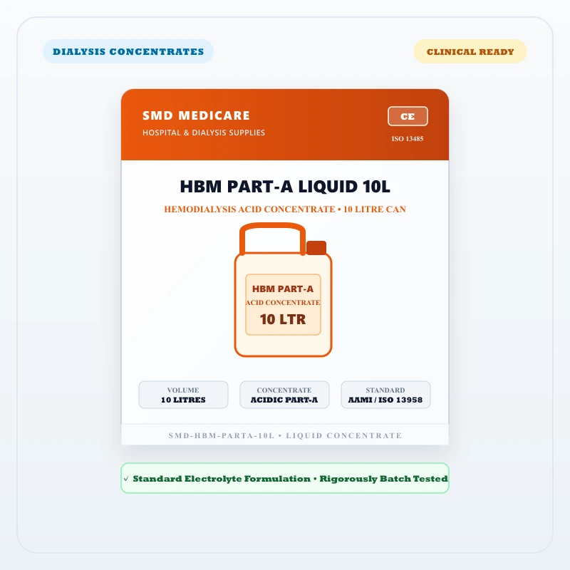 HBM Liquid Acid Concentrate Part-A (10 Litre Canister) - Image 1 | SMD MEDICARE
