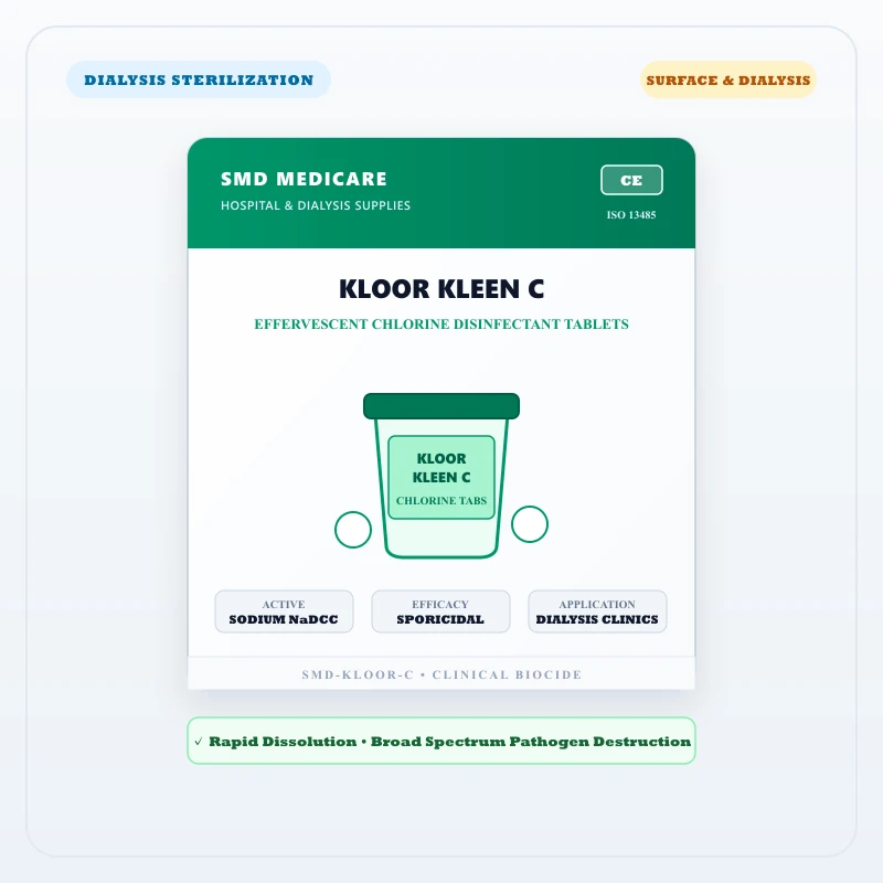 Kloor Kleen C Effervescent Disinfectant Tablets - Image 1 | SMD MEDICARE